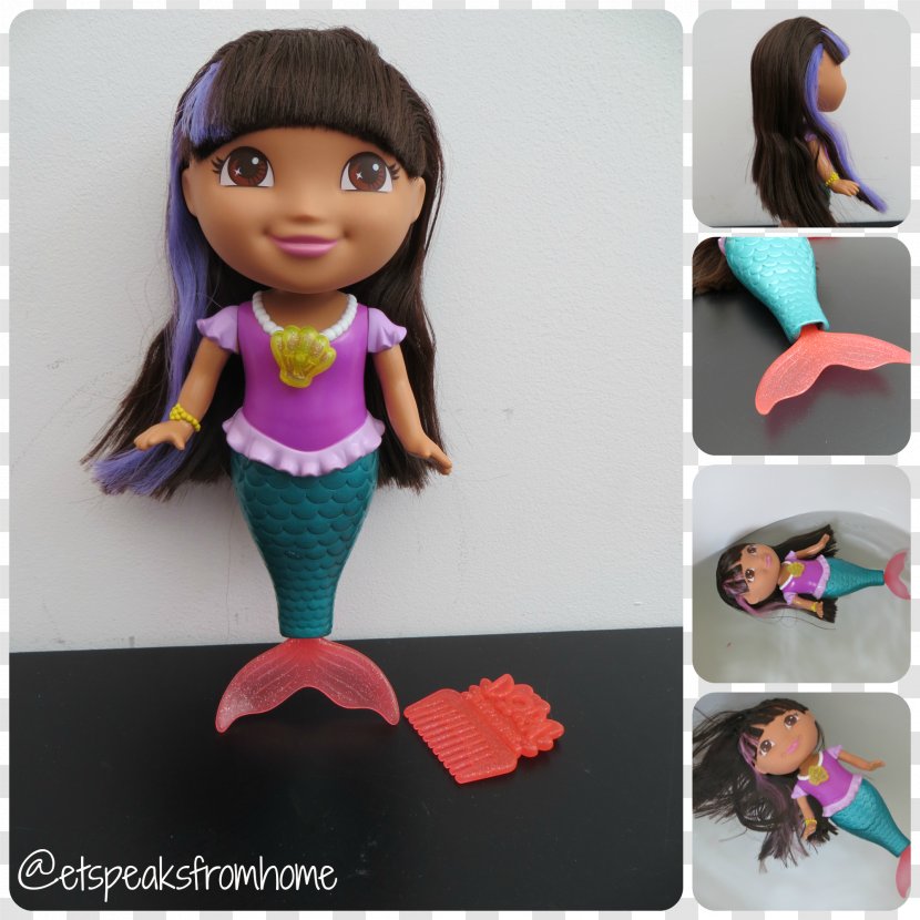 Dora The Explorer Mermaid Doll Swimming Transparent PNG