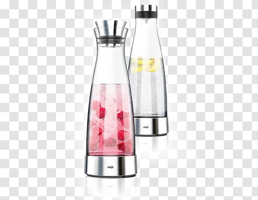 Emsa Flow Carafe Glass Bottle - Barware Transparent PNG
