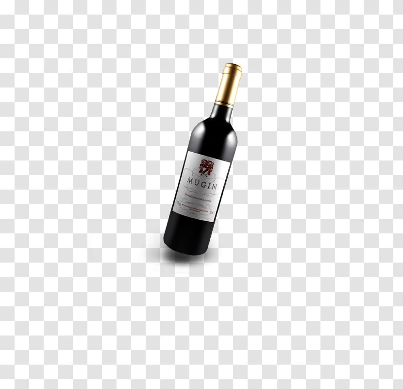 Red Wine Dessert Liqueur - Bottle - Decorative Pattern Transparent PNG