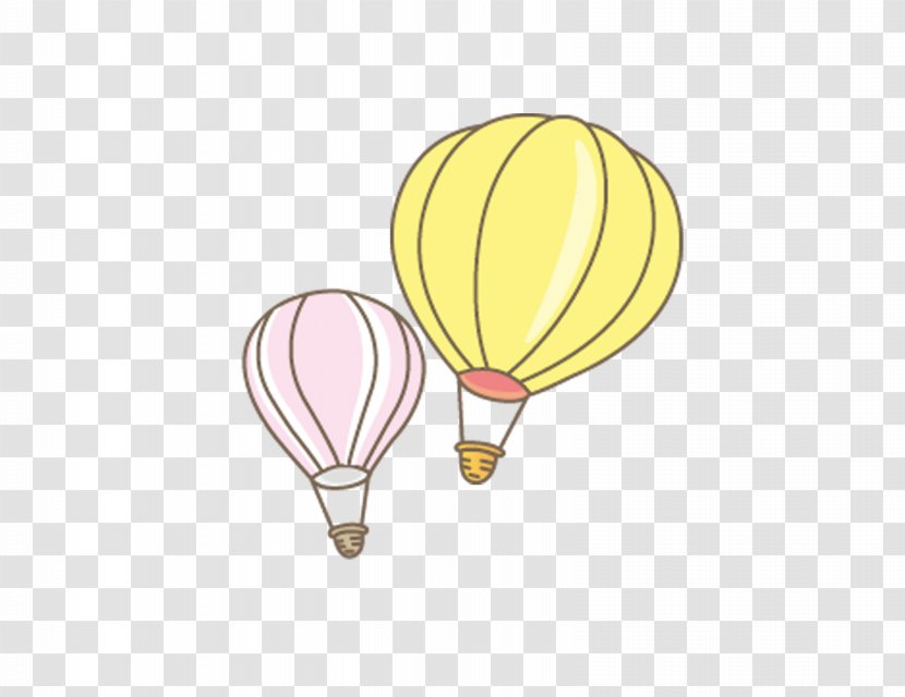 Hot Air Balloon - Yellow - Ballooning Transparent PNG