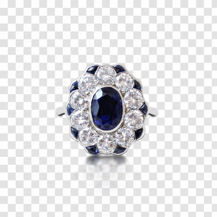 Sapphire Engagement Ring Jewellery Platinum - Body Jewelry Transparent PNG