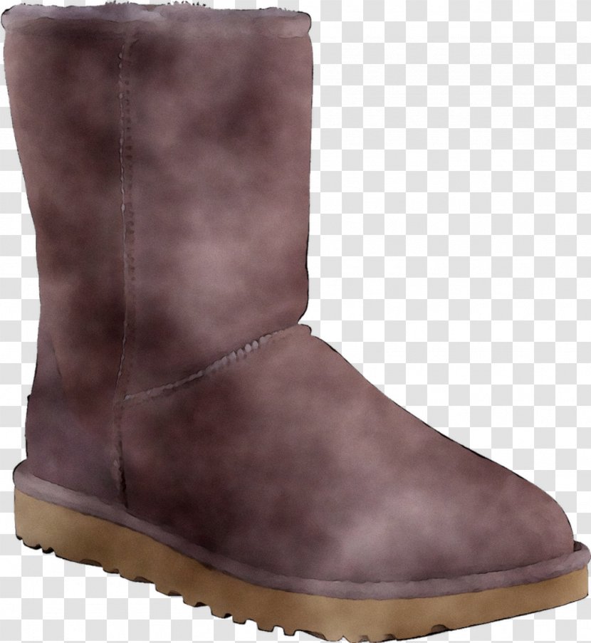 Snow Boot Suede Shoe - Purple - Leather Transparent PNG
