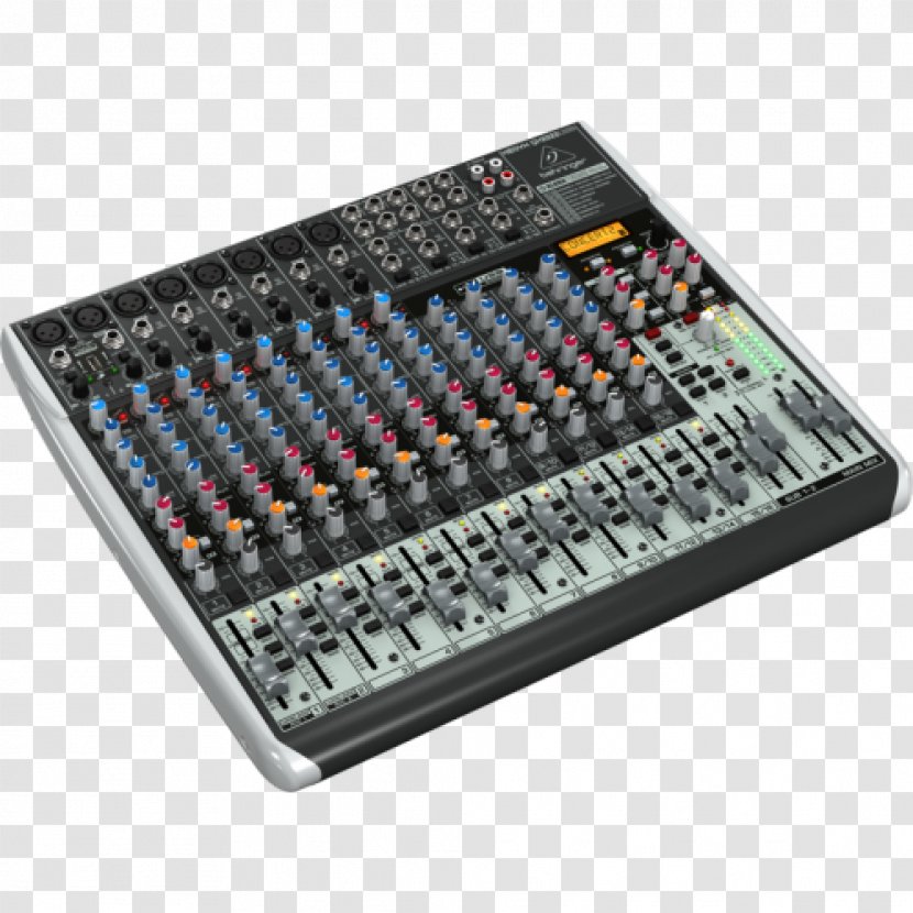 Microphone Audio Mixers Behringer QX2222USB 22-Channel Mixer Xenyx X1204USB - Watercolor Transparent PNG