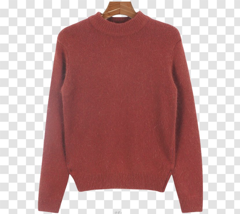 Sweater Sleeve Shoulder Maroon Neck - Woolen - Warm Color Transparent PNG