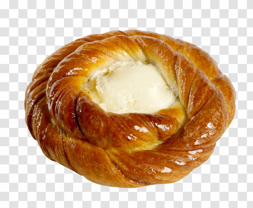 Danish Pastry Kolach Viennoiserie Croissant Hefekranz - Food Transparent PNG
