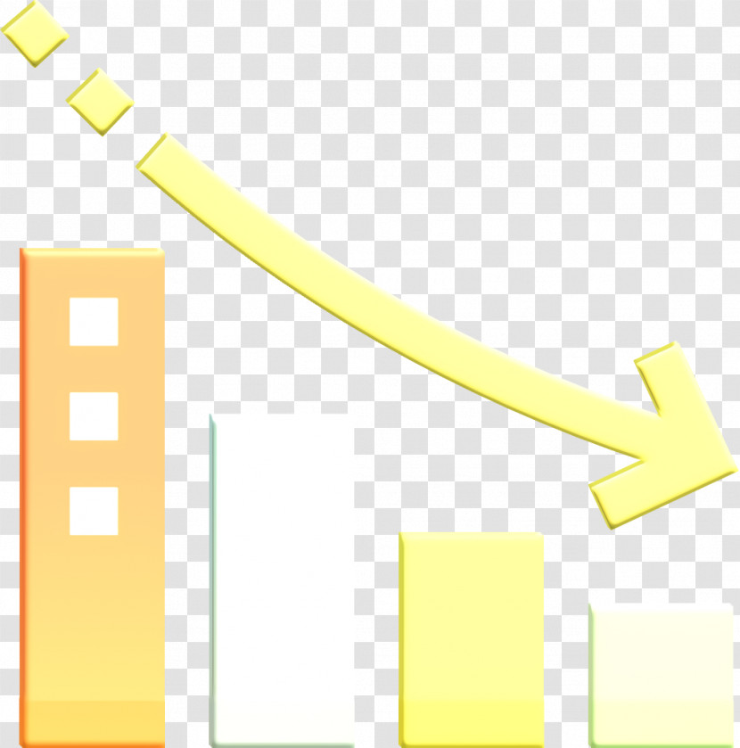 Business Icon Graph Icon Decrease Icon Transparent PNG