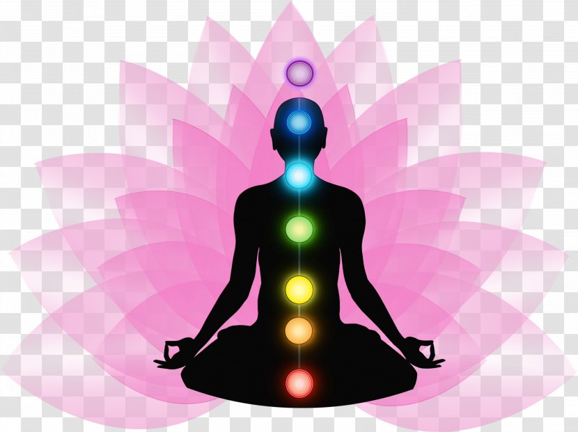 Yoga Background - Christian Meditation - Silhouette Pink Transparent PNG