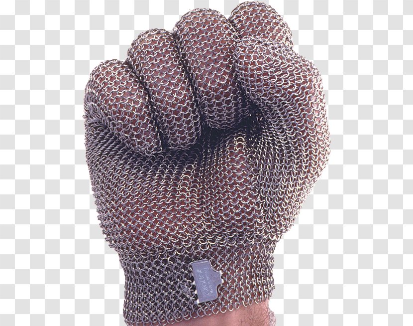 Cut-resistant Gloves Stainless Steel Mesh Glove Hand - Metal Transparent PNG