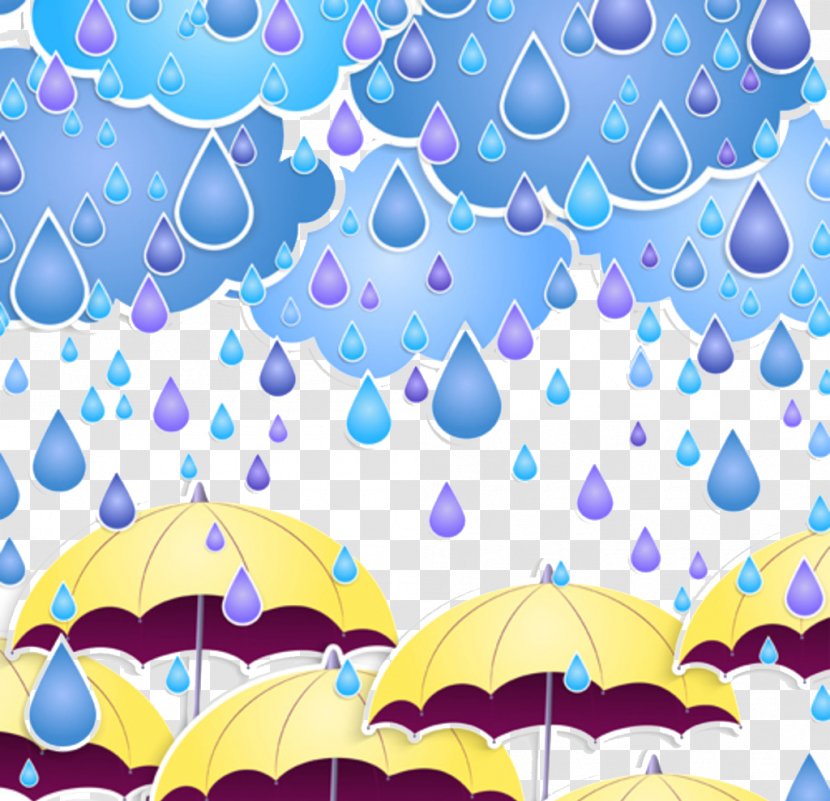 Rain Cartoon Umbrella Wallpaper - In The World. Transparent PNG