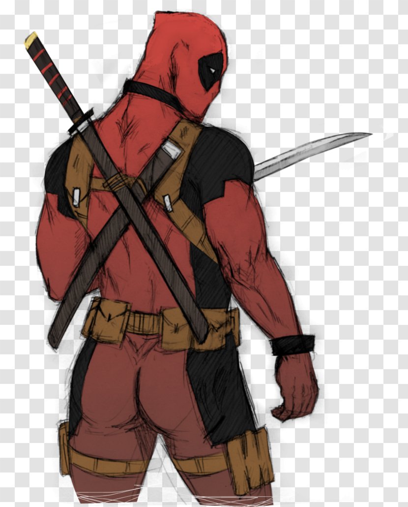 Cable & Deadpool Drawing Watercolor Painting - Chimichanga Transparent PNG