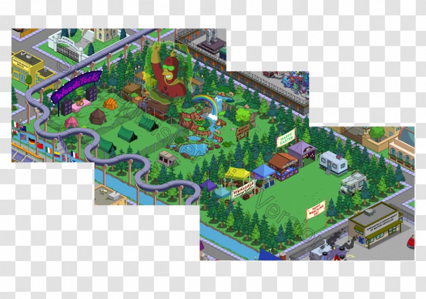 Urban Design Amusement Park Playground - Recreation - Simpsons Tapped Out Transparent PNG
