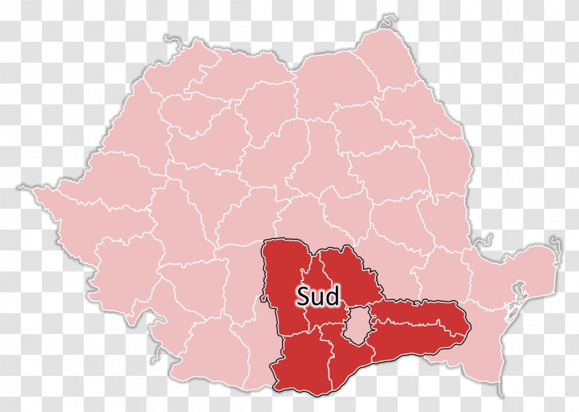 Sud-Vest Brăila County Prahova Constanța Ilfov - Region - Map Transparent PNG