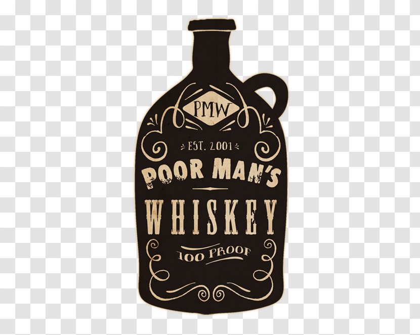 Liqueur Beer Bottle Poor Man's Whiskey Distilled Beverage Under The Bridge - Drinkware - Man Transparent PNG