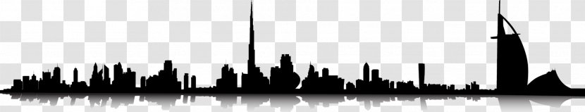Burj Khalifa Al Arab Skyline Skyscraper - Monochrome Photography Transparent PNG