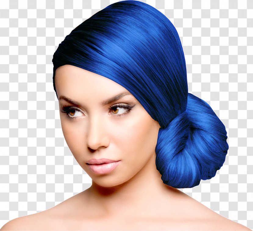 Hair Coloring Electric Blue Human Color Dye - Long - Orange Transparent PNG