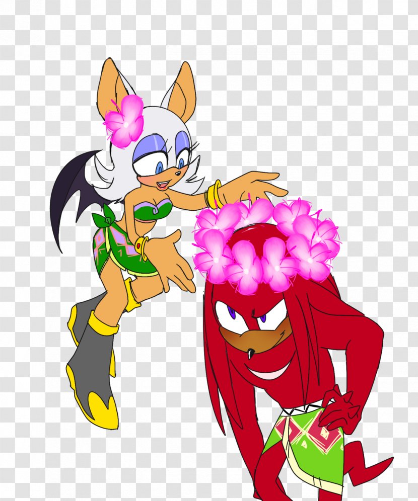 Knuckles The Echidna Rouge Bat Amy Rose Sonic Hedgehog - Tumblr - Hashtag Magic Transparent PNG