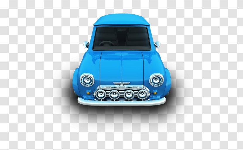 MINI Cooper Car BMW Icon - Blue Retro Transparent PNG