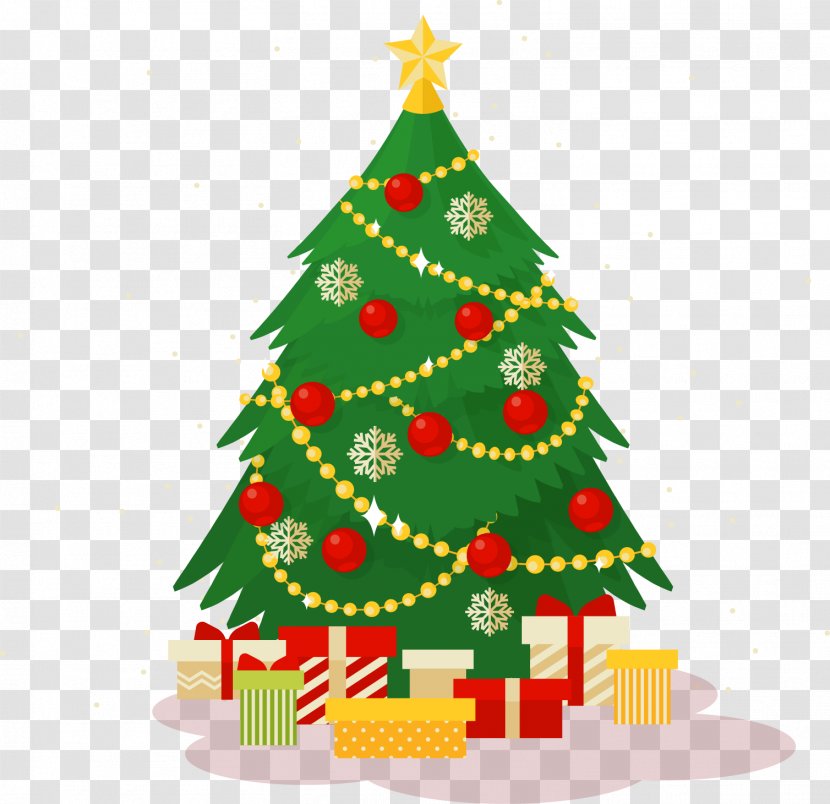 Christmas Tree Gift - New Year - Covered With Gifts Transparent PNG