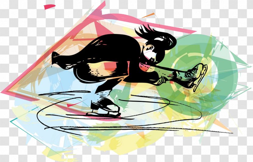 Figure Skating At The 2018 Winter Olympics - Ice - Women's Single Dancing Mixed IllustrationWoman Action Transparent PNG