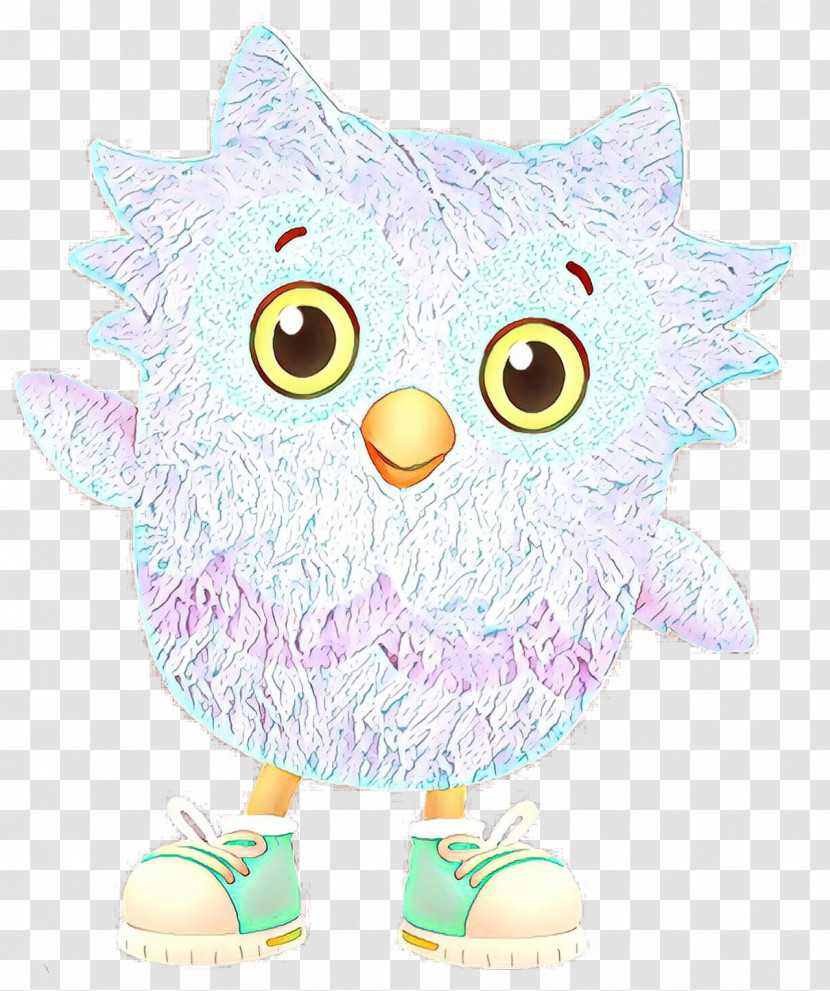 Cartoon Owl Cat Animal Figure Transparent PNG