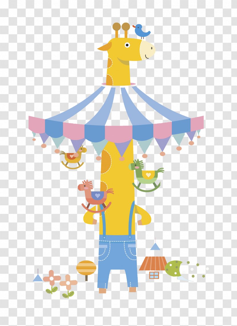 Northern Giraffe Carousel - A Merry Go Round Like Transparent PNG