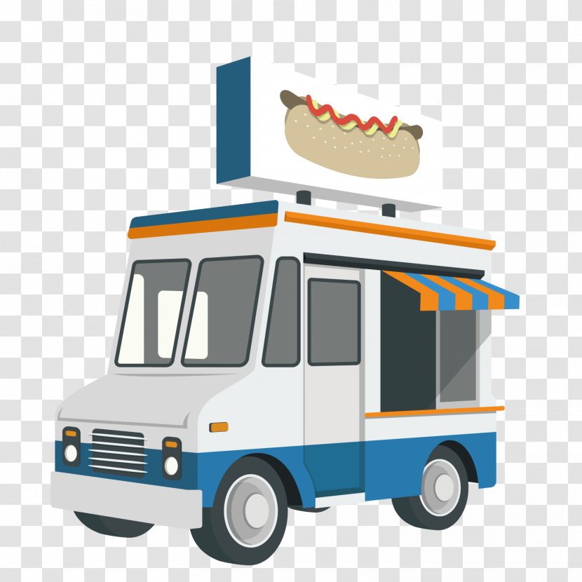 Hot Dog Hamburger Take-out Fast Food Cafe - Wienermobile - Vector Car Transparent PNG