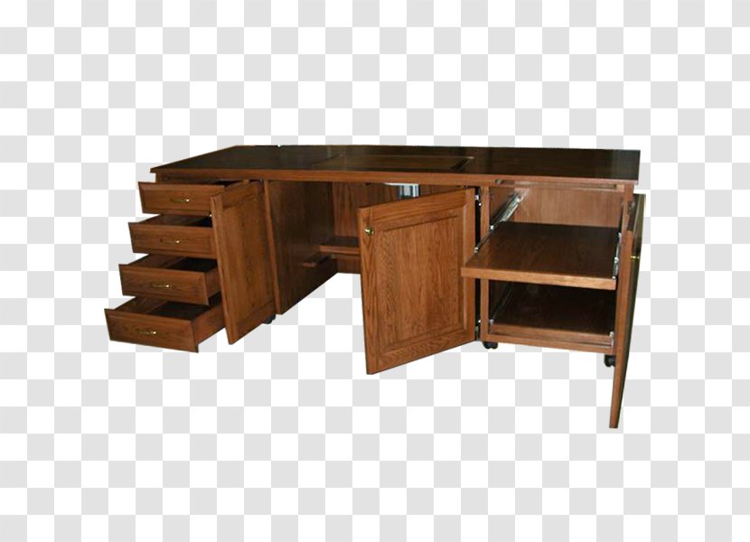 Desk Drawer Buffets & Sideboards Wood Stain - Design Transparent PNG