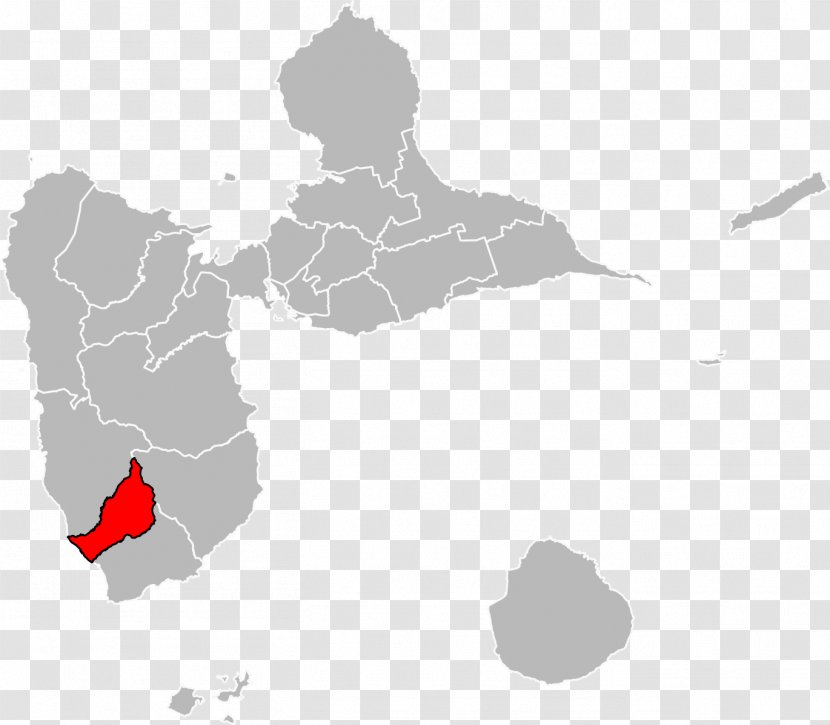 Martinique Basse-Terre Map Arrondissements Of The Guadeloupe Department French Guiana - Blank Transparent PNG