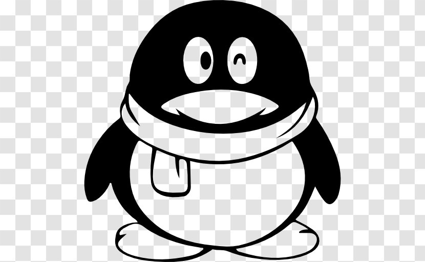 Tencent QQ Instant Messaging - Smile - Penguin Vector Transparent PNG