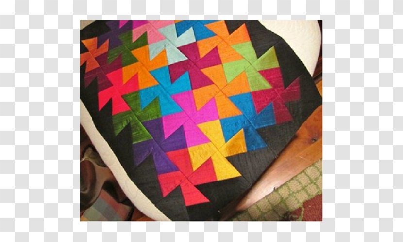 Pinwheel Textile Paper Quilt Square - Bricolage - Village Quilts Transparent PNG