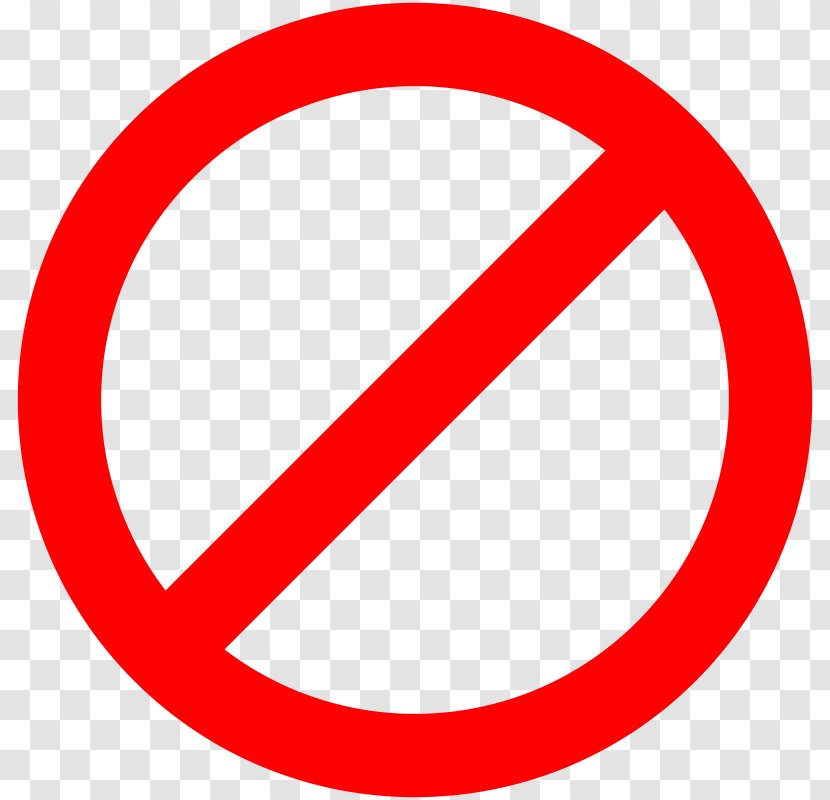 No Symbol Sign Clip Art - Text - Stop Transparent PNG