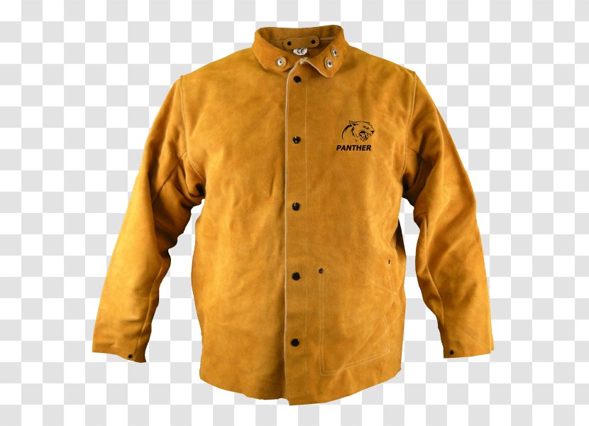 Welding Welder Clothing Leather Jacket - Button Transparent PNG