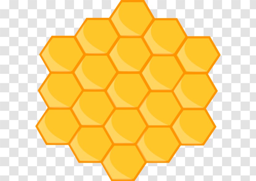 Bee Honeycomb Royalty-free Clip Art - Beehive - Background Cliparts Transparent PNG