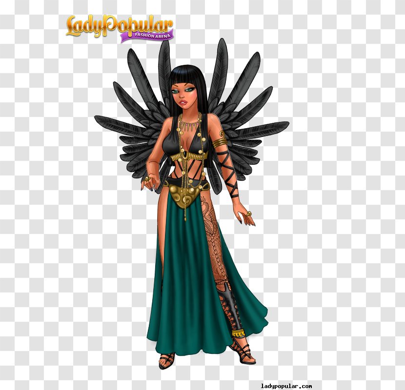 Lady Popular Fairy Fashion Costume Design Character - Action Figure - Nephthys Egyptian Goddess Transparent PNG
