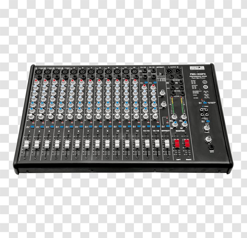 Microphone Audio Mixers Public Address Systems Mixing - Phantom Power - Console Transparent PNG