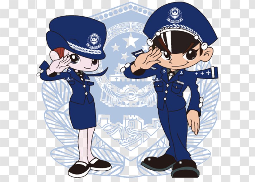 Municipal Police Officer - Frame - Blue Clothes Soldier Transparent PNG