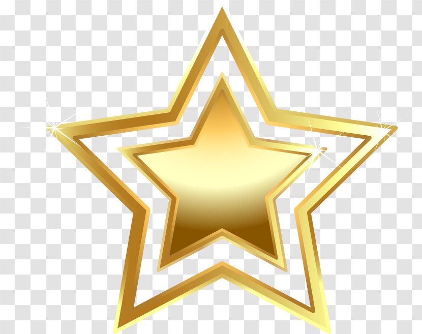 Shandong Golden Stars Clip Art - Gold Five-pointed Star Transparent PNG