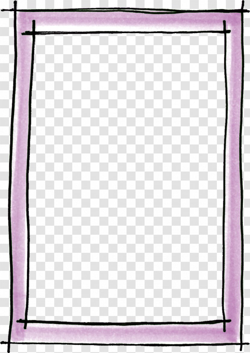 Picture Frame Icon - Pink - Purple Simple Border Texture Transparent PNG