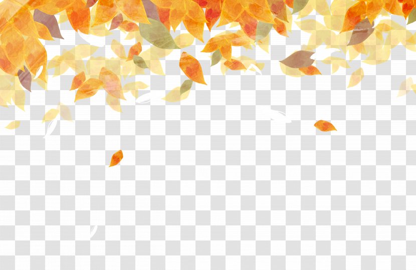 Autumn Leaf Color Watercolor Painting - Petal - Beautiful Leaves Transparent PNG