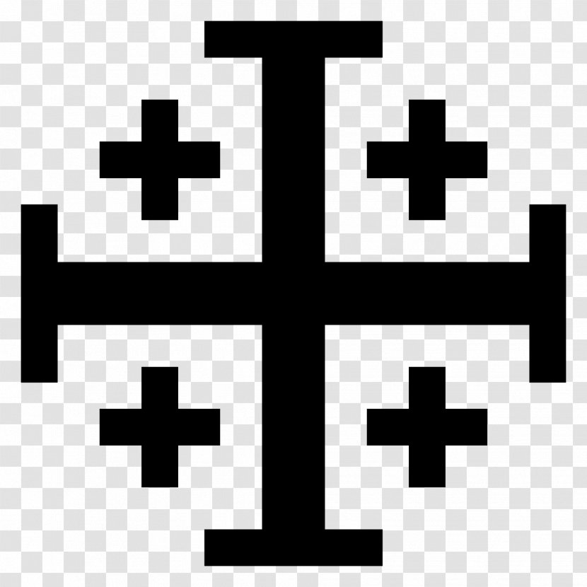 Kingdom Of Jerusalem Cross Crusades Christian - Symbol Transparent PNG