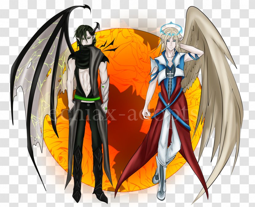 Demon Illustration Cartoon Action & Toy Figures Legendary Creature - Heart - Angel Transparent PNG