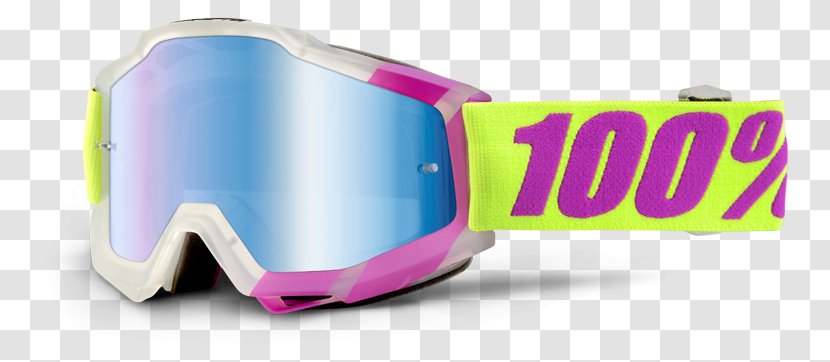 100% Accuri Goggles Sunglasses Yellow - Personal Protective Equipment - Motorcross Foam Pit Transparent PNG