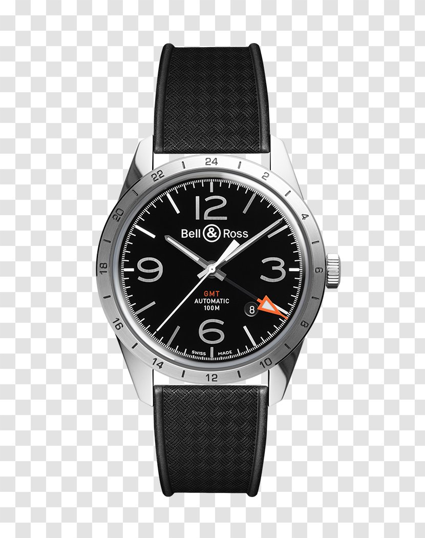 Automatic Watch Greenwich Mean Time Bell & Ross Movement Transparent PNG