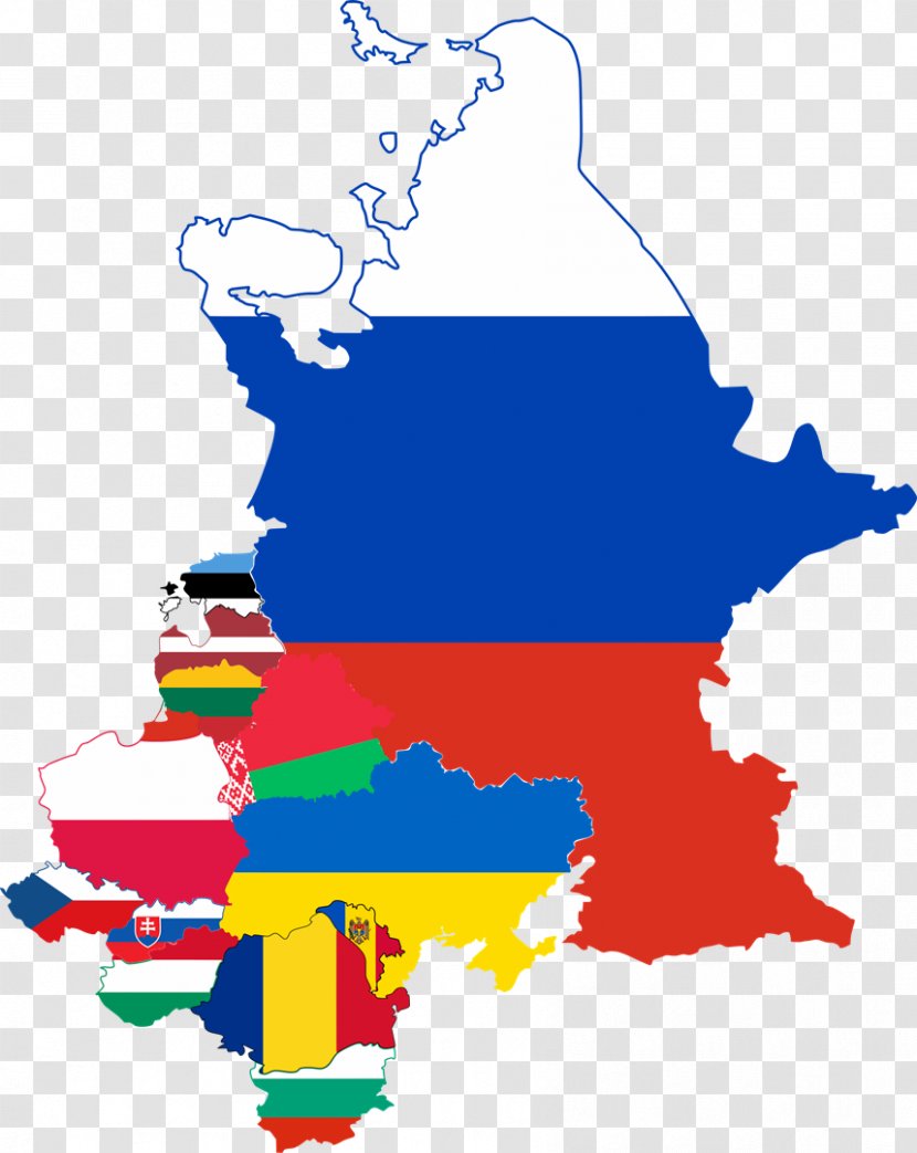 Eastern Europe Russia Flag Of Map - Flags The World Transparent PNG