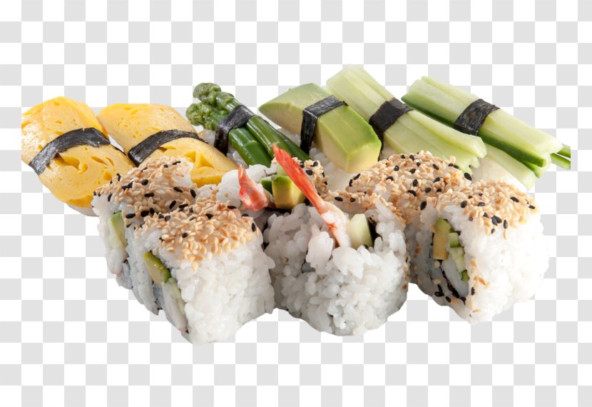 California Roll Gimbap Sushi Sashimi Japanese Cuisine Transparent PNG