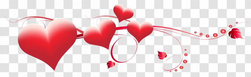 Valentine's Day Heart Clip Art - Silhouette - Hearts Decoration Transparent PNG Image Transparent PNG