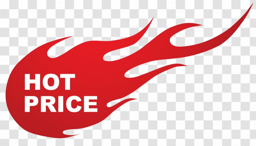 Sticker Sales Clip Art - Brand - Hot Price Fire Clipart Image Transparent PNG