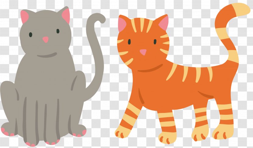 American Curl British Shorthair Abyssinian Turkish Van - Cat Breed - Orange Colored Vector Transparent PNG