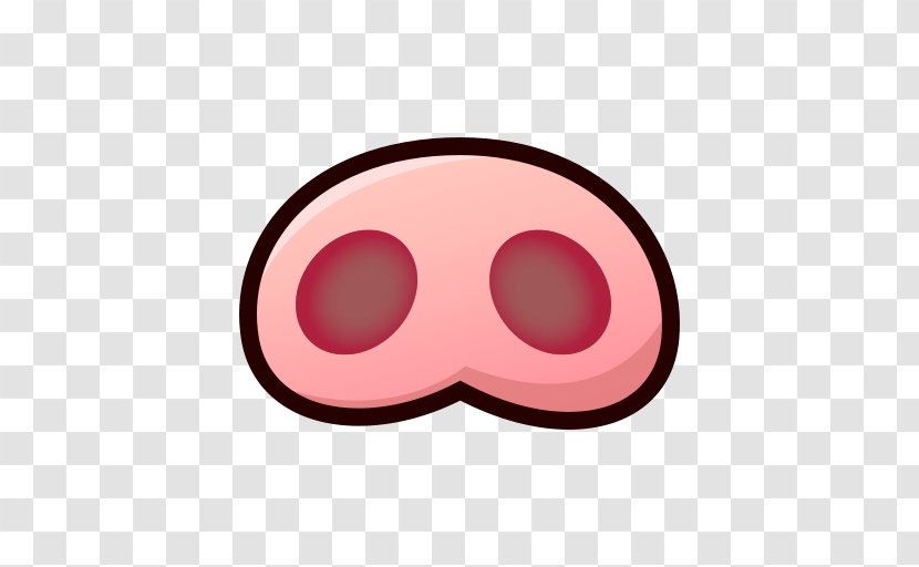 Domestic Pig Snout Nose Clip Art - Emojipedia Transparent PNG