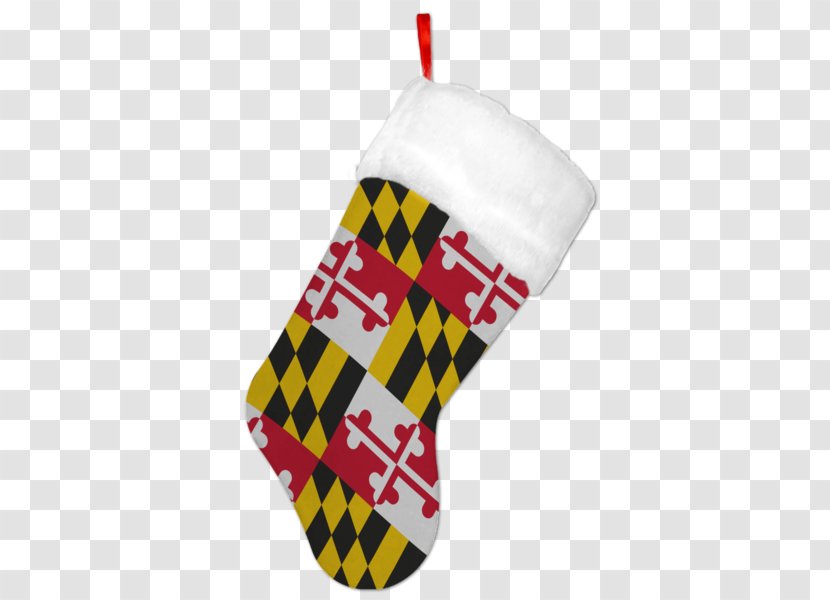 Flag Of Maryland Christmas Stockings Annapolis Ornament Decoration - Stocking Transparent PNG